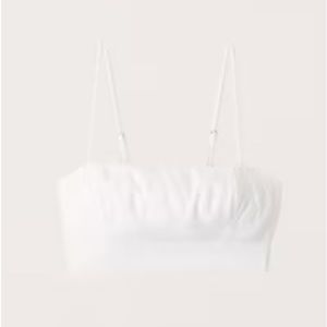 Abercrombie Cropped Cami Top Linen Blend - Large